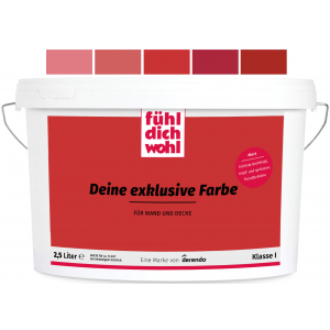 FühlDichWohl - Wandfarbe Reinrot