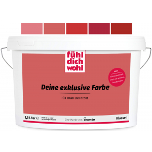 FühlDichWohl - Wandfarbe Erdbeerrot