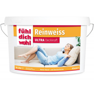 Fühl Dich Wohl Reinweiss ULTRA Deckkraft - Unsere Beste  - 10 Liter