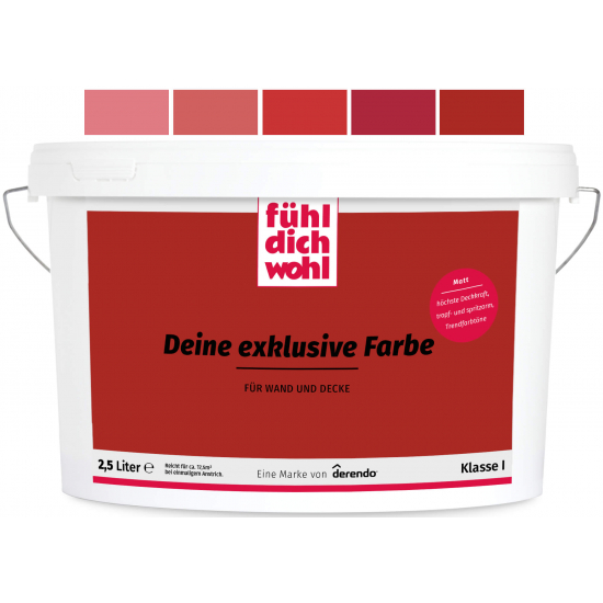 FühlDichWohl - Wandfarbe Feuerrot