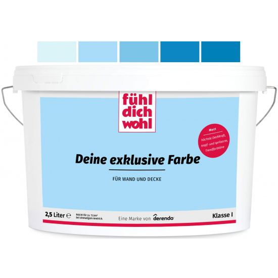 FühlDichWohl - Wandfarbe Hellblau