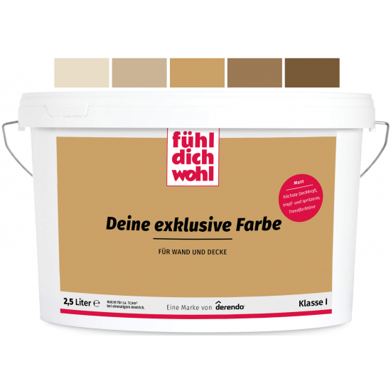 FühlDichWohl - Wandfarbe Ockerbraun