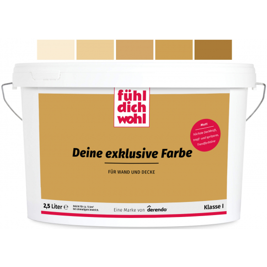 Fühl Dich Wohl - Wandfarbe  Nussbeige