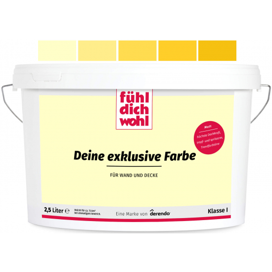 FühlDichWohl - Wandfarbe Buttergelb